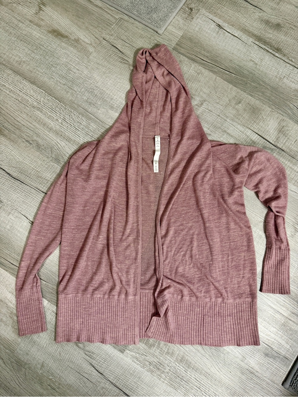 lululemon athletica Dusty Rose Hooded Open-Front Cardigan